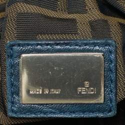 Pre Owned حقيبة هوغو فندي جلد متين أخضر داكن