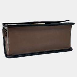 Pre Owned Fendi Brown Leather Fendi Can I F Shoulder Bag (8BT284)