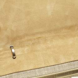 Pre Owned Fendi Silvana Multicolor Leather and Water Snake Top Handle Bag