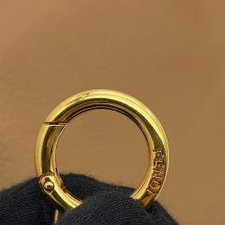 Pre Owned شنطة فندي بيكابو بنية جلد حجم عادي