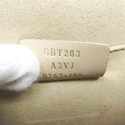 Pre Owned حقيبة كتف جلدية مخملية فندي كان آي أزرق فاتح كحلي أصفر