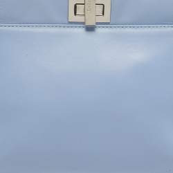 Pre Owned حقيبة بيد علوية فندي بيكابو جلد أزرق سمائي صغيرة