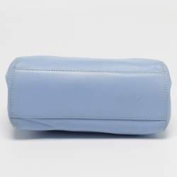 Pre Owned حقيبة بيد علوية فندي بيكابو جلد أزرق سمائي صغيرة