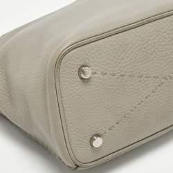 مملوكة مسبقًا حقيبة دلو فيندي جلد سيليريا رمادي آنا