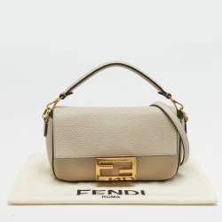 Pre Owned حقيبة باغيت ميني فندي من جلد وبلاستيك شفاف أسود