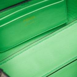 Pre Owned حقيبة باغيت ميني فندي من جلد وبلاستيك شفاف أسود