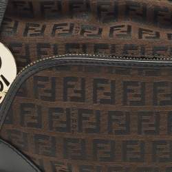 مملوكة مسبقًا حقيبة فندي بوكيت شيف كانفاس زوكينو وجلد سوداء