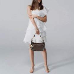 مملوكة مسبقًا حقيبة فندي بوكيت شيف كانفاس زوكينو وجلد سوداء