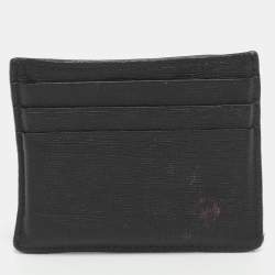 Pre Owned محفظة بطاقات فندي جلد أسود