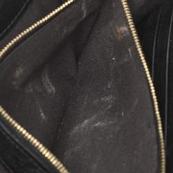 مملوكة مسبقًا محفظة فنجي جلد أسود قلاب كونتيننتال