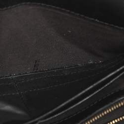 مملوكة مسبقًا محفظة فنجي جلد أسود قلاب كونتيننتال