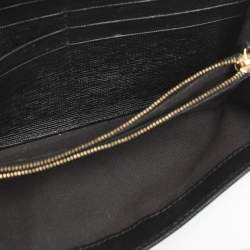 مملوكة مسبقًا محفظة فنجي جلد أسود قلاب كونتيننتال