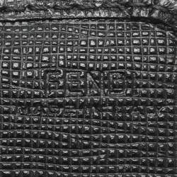 مملوكة مسبقًا محفظة فنجي جلد أسود قلاب كونتيننتال