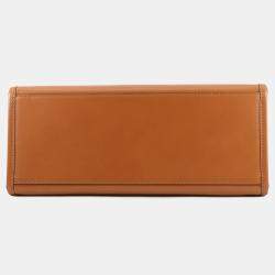 Pre Owned حقيبة فندي توت صن شاين جلد عجل بني حجم متوسط