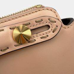 Pre Owned Fendi By The Way Jasmin Flower Leather Size Small