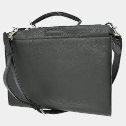 Pre Owned Fendi Gray Peekaboo Fit 2way Handbag