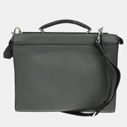 Pre Owned Fendi Gray Peekaboo Fit 2way Handbag