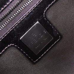 Pre Owned Fendi Brown Zucca Baguette Handbag