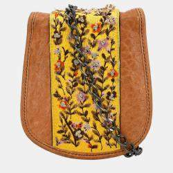 Pre Owned Fendi Brown Leather Shoulder Bag