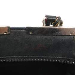 Pre Owned حقيبة يد توتس فندي 3 جور جلد أسود صغيرة