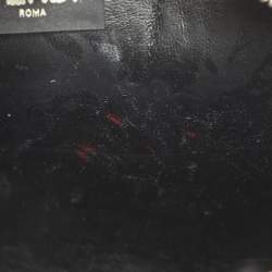 Pre Owned حقيبة يد توتس فندي 3 جور جلد أسود صغيرة