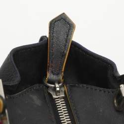 Pre Owned حقيبة يد توتس فندي 3 جور جلد أسود صغيرة