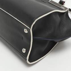 Pre Owned حقيبة يد توتس فندي 3 جور جلد أسود صغيرة