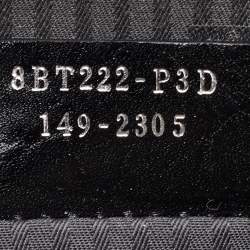 Pre Owned Fendi Demi Jour Small Grey Leather Top Handle Bag