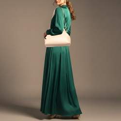 Pre Owned Fendi First Medium Beige Leather Shoulder Bag