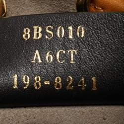 Pre Owned حقيبة فندي مون تريزور جلد بيج صغيرة دبوس بغطاء علوي