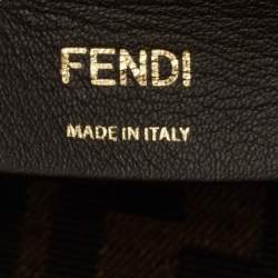 Pre Owned Fendi Midi First Light Green Leather Shoulder Bag