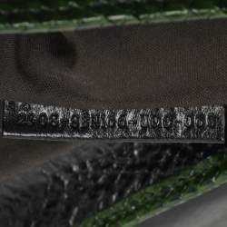 Pre Owned Fendi B Buckle Large Beige Raffia and Python Top Handle Bag