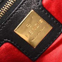 Pre Owned Fendi Black Suede Handbag