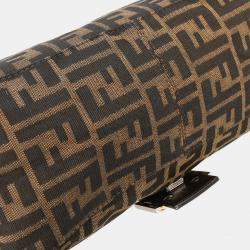 Pre Owned Fendi Brown Canvas Zucca Mamma Baguette Handbag