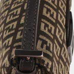 Pre Owned Fendi Brown Zucchino Handbag