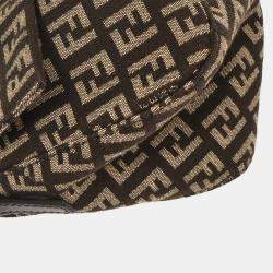 Pre Owned Fendi Brown Zucchino Handbag