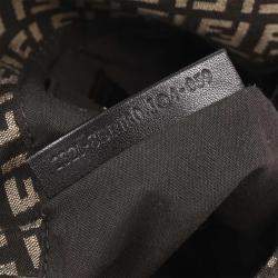 Pre Owned Fendi Brown Zucchino Handbag