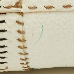 Pre Owned حقيبة كتف فندي ديفيل ترابزيو جلد وفراء عجل بنية