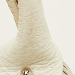 Pre Owned حقيبة كتف فندي ديفيل ترابزيو جلد وفراء عجل بنية