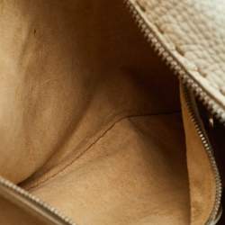 Pre Owned حقيبة كتف فندي ديفيل ترابزيو جلد وفراء عجل بنية