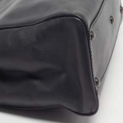 Pre Owned حقيبة يد علوية فندي بيكابو عادية سوداء جلدية مع غطاء بيكابو ديفندر