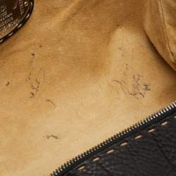 Pre Owned Fendi Selleria Black Leather Dome Satchel