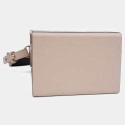 Pre Owned Fendi Pink Leather Vertical Box Shoulder and Crossbody Bag