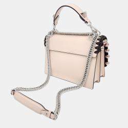 Pre Owned Fendi Black, Pink Leather Can I Bag Handbag