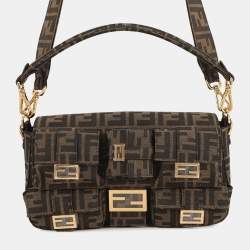 مملوكة مسبقًا Fendi Zucca Multi-Pocket Baguette Brown/Black Jacquard