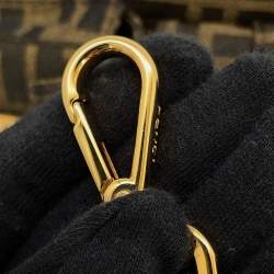 Pre Owned حقيبة فندي "زوكا" متعددة الجيوب جاكار بني/أسود