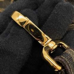 Pre Owned حقيبة فندي "زوكا" متعددة الجيوب جاكار بني/أسود