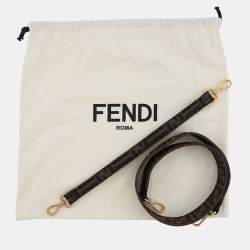 Pre Owned حقيبة فندي "زوكا" متعددة الجيوب جاكار بني/أسود