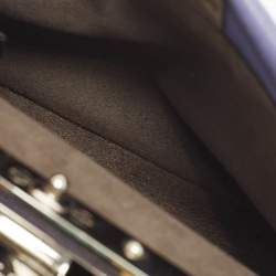 مملوكة مسبقًا Fendi Peekaboo Micro Purple Leather Crossbody Bag