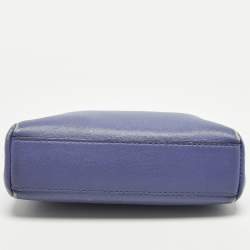 مملوكة مسبقًا Fendi Peekaboo Micro Purple Leather Crossbody Bag